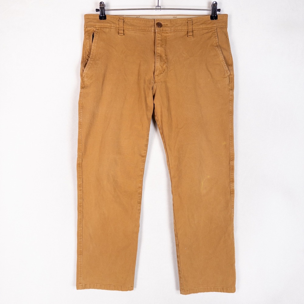 Dockers Mens Ultimate Chino Pants 34x30 Brown Smart 360 Flex Straight Leg *